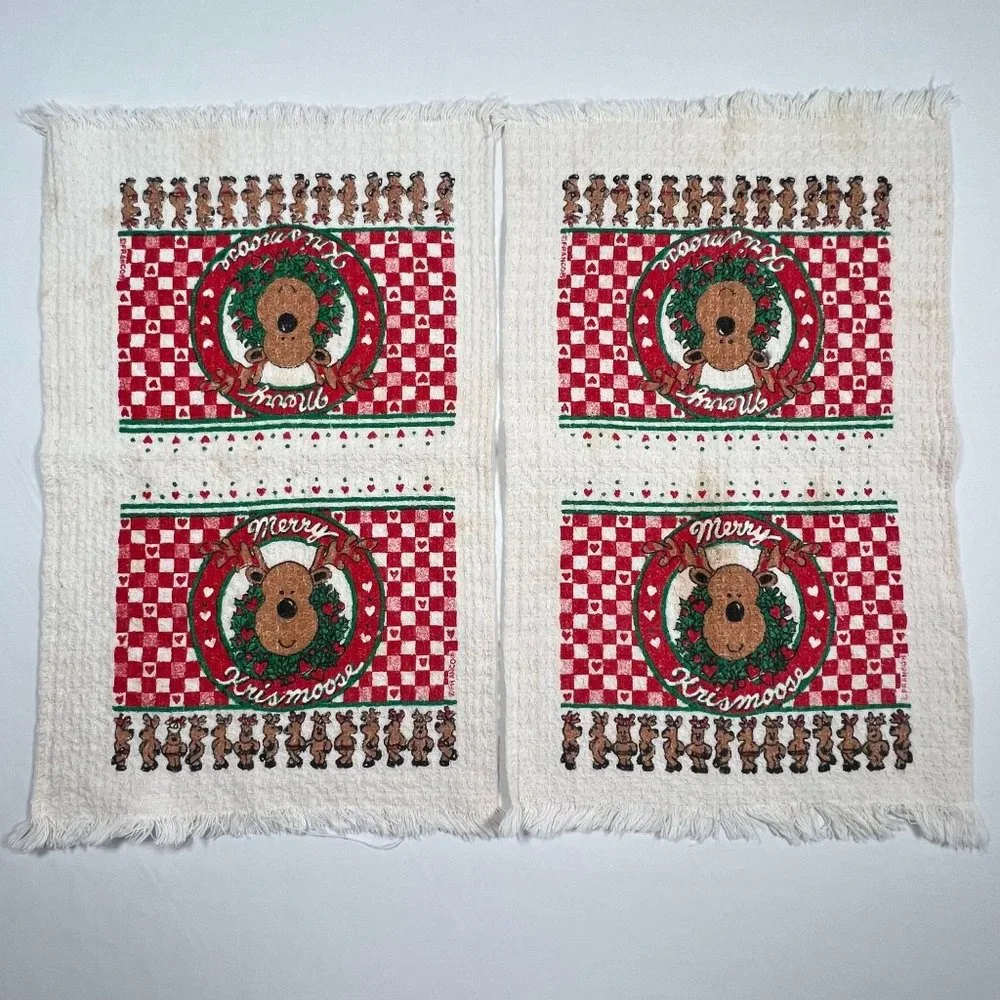 Country Classics by Franco Merry Krismoose Holiday set‎ of 2 Hand Towels